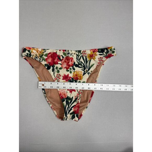 J.Crew Women's M High Leg High Waist Swim Bottom Vintage Pink Floral NWT - Picture 3 of 13